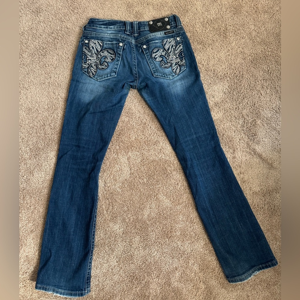 Miss Me Women’s Low Rise Boot Cut Jeans 27x32 Y2K